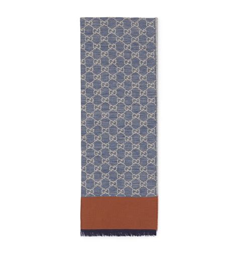 gucci cotton gg jacquard stole|net a porter gucci scarves.